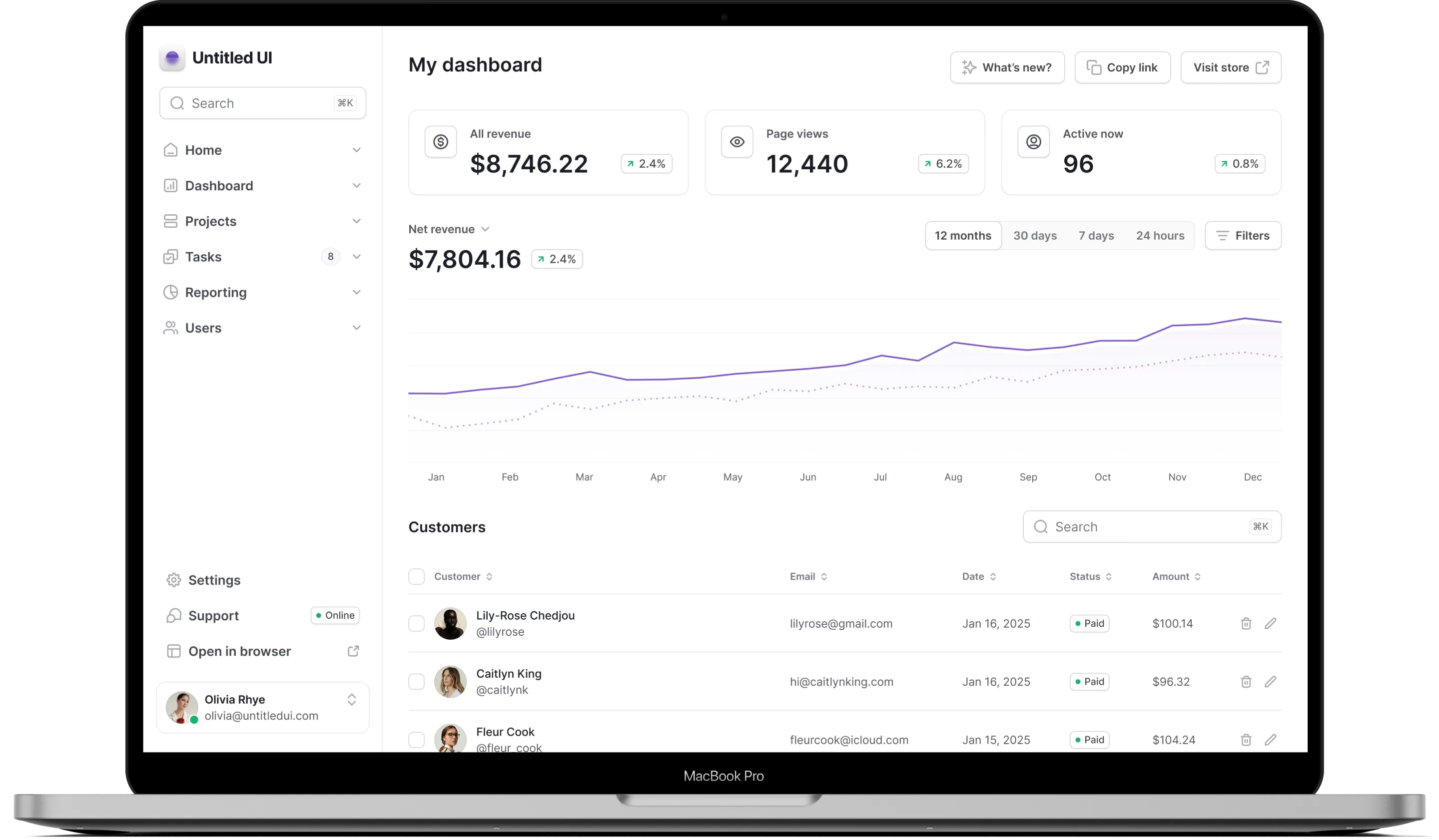 API documentation on screen